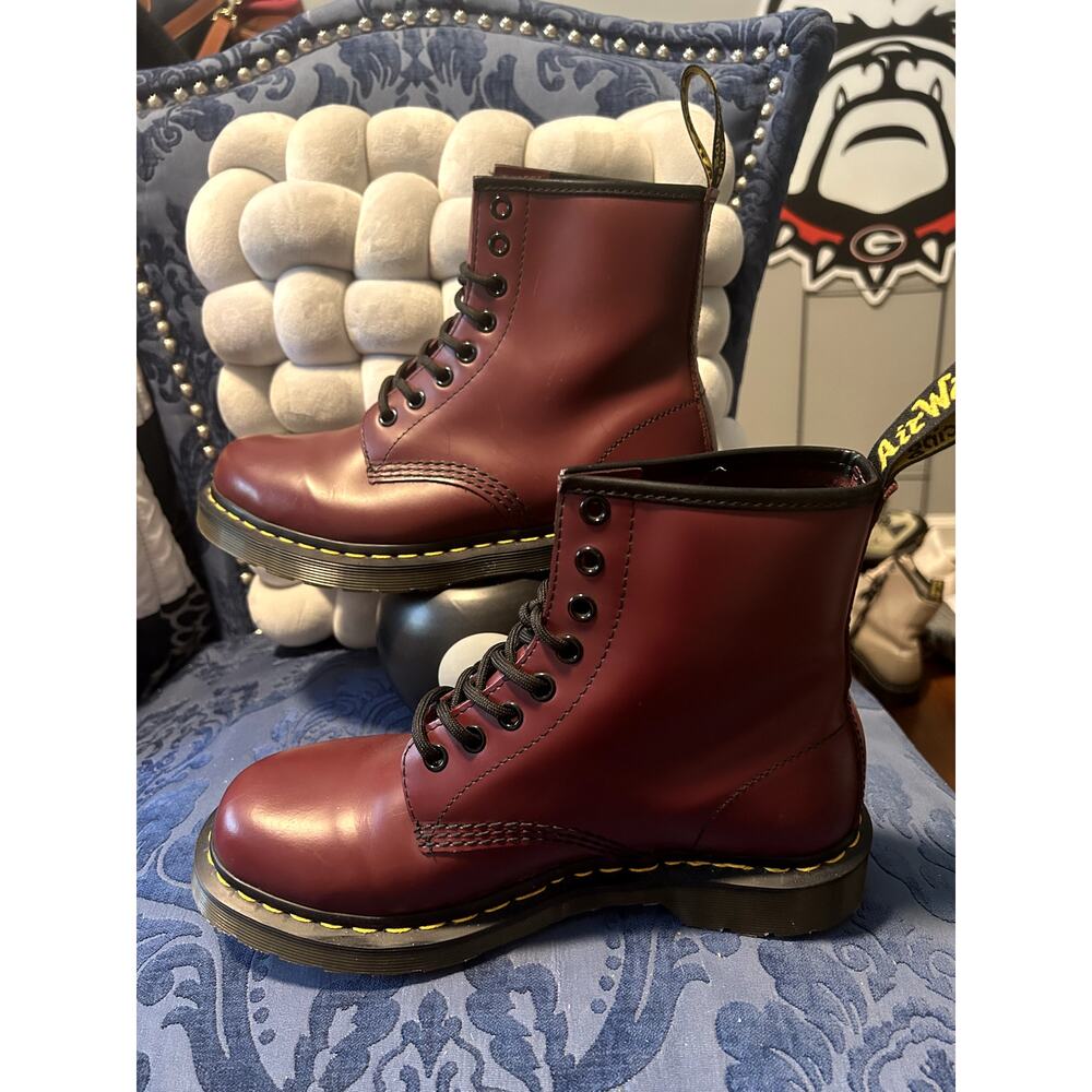 Dr Martens 1460 Oxblood Burgundy Red size 8/EU 39 - Picture 2 of 6